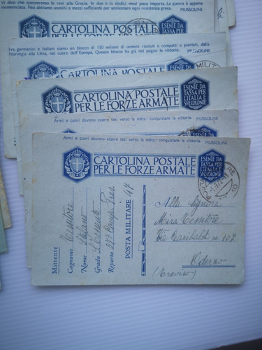 ODERZO TREVISO LOTTO 67 FRANCHIGIE LETTERE CARTOLINE POSTALI STESSO DESTINATARIO - Foto 7 di 8