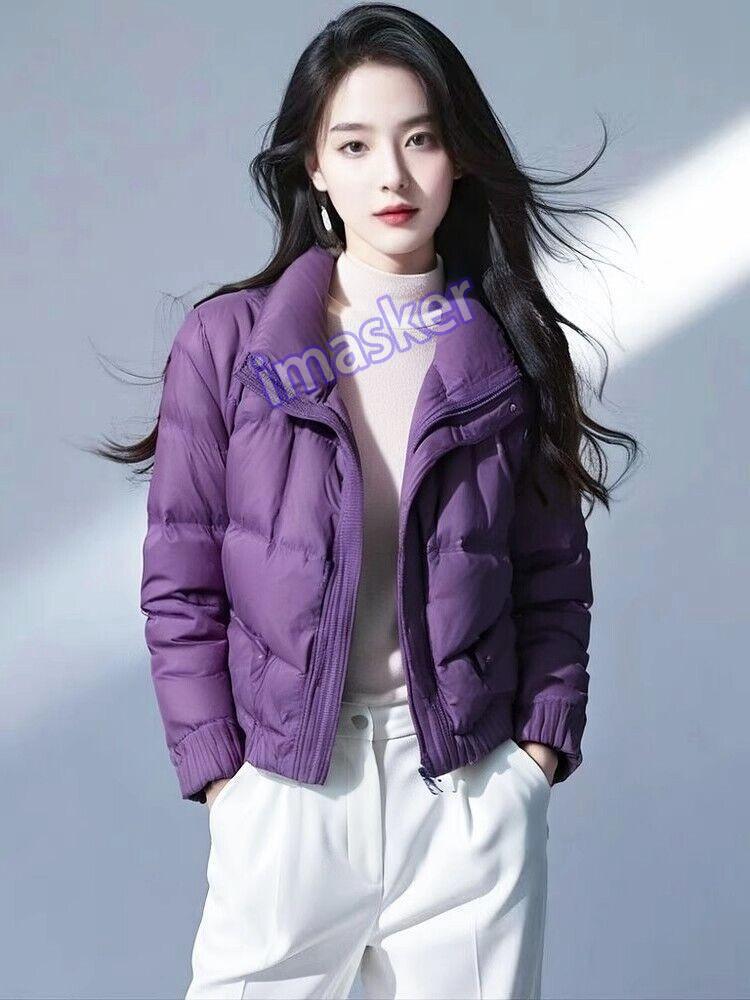 Women's Warm Short Down Jacket Winter Casual Puffer Coat Outwear