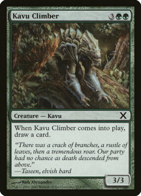 Magic MTG Tradingcard Tenth Edition 2007 Kavu Climber 273/383