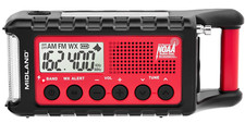 ER310, Emergency Crank Weather AM/FM Radio,Multiple Power Sources, SOS Emergency
