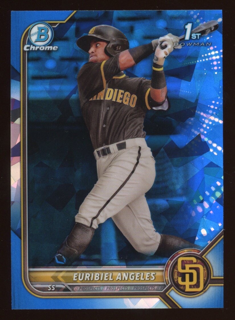 2022 BOWMAN CHROME SAPPHIRE - EURIBIEL ANGELES 1st BCP-32 - 1st Bowman Prospect