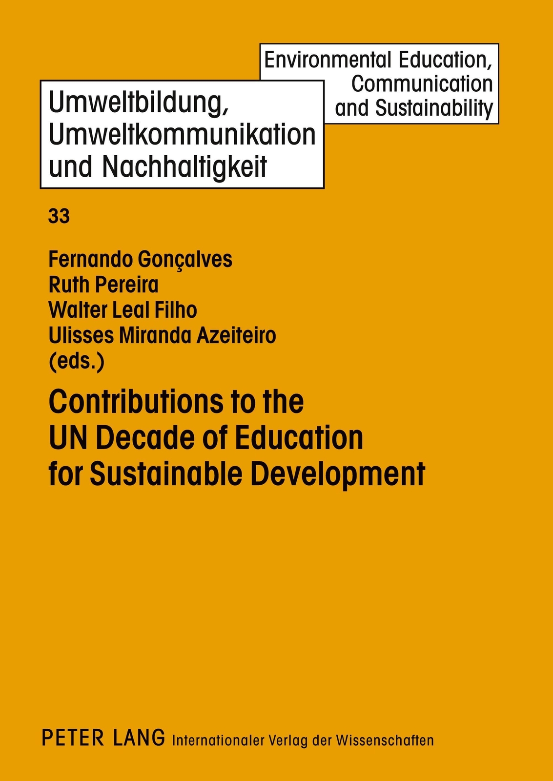 Thumbnail - Fernando J. Gonçalves (u. A.) | Contributions To The Un Decade Of