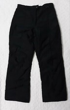 LADIES MOUNTAIN TEK BLACK INSULATED WINTER SNOW PANTS.SIZE 12