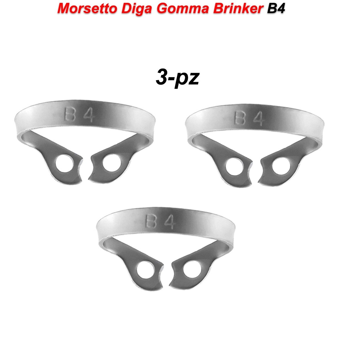 Morsetti Per Diga In Gomma Dentale B4 Clip Per Igiene Orale - Foto 6