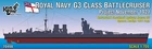 Combrig 1/700 Battlecruiser HMS G3 project 1921 (Waterline) Resin Kit