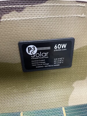 Iris Technology P3 Military Folding 60 Watt 12V Solar Charger