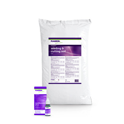 25L Plagron Seeding&Cutting Soil + 10ml SeedBooster Plus Anzuchterde Anzuchtset