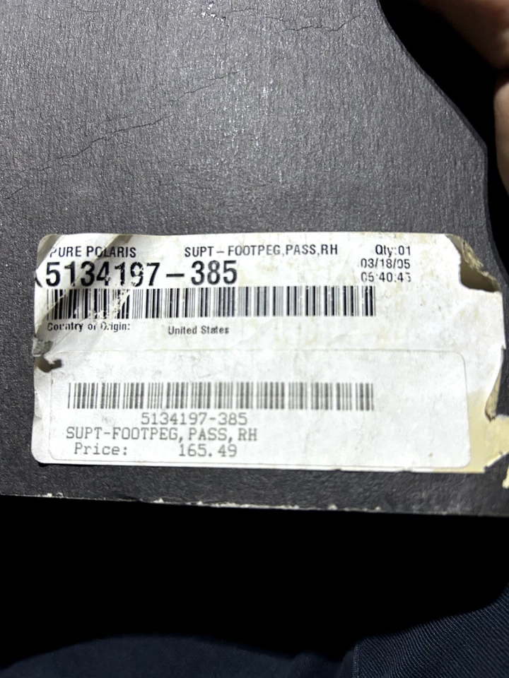 5134197 - 385 Victory Polaris SUPT - ESTRIBO, PASO, DERECHA nuevo stock antiguo Foto 2 de 2