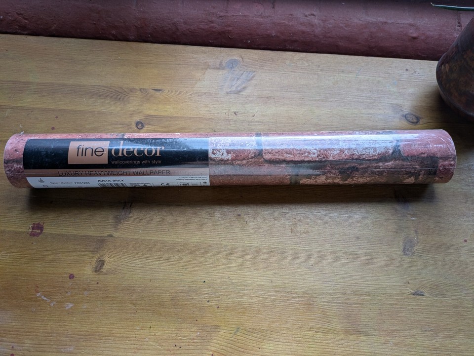 FineDecor Heavyweight Luxury Red Brick Wallpaper SEALED 10.5m x 52cm eBay