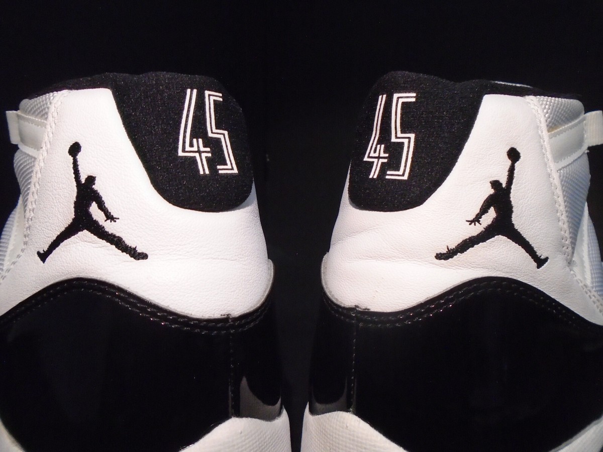 NIKE AIR JORDAN XI 11 RETRO WHITE BLACK CONCORD LOT SPACE NIKE AIR JORDAN XI 11 RETRO WHITE BLACK CONCORD LOT SPACE