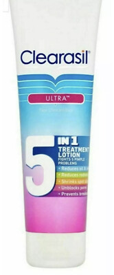Clearasil Ultra 5 in 1 Behandlungslotion 100ml für 5 Pickelprobleme Multiaction
