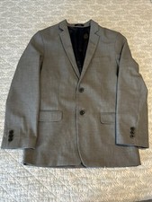 IZOD Boys Size 16 Charcoal Grey Blazer Regular Fit