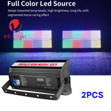 2PC Aluminum 1000w 8 8 Strobe Stage Flash Lighting RGBW LED Strobe Disco Light