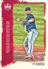 Luis V. Garcia RC 2021 Diamond Kings Baseball Canvas Rookie Card SP #157 Nats