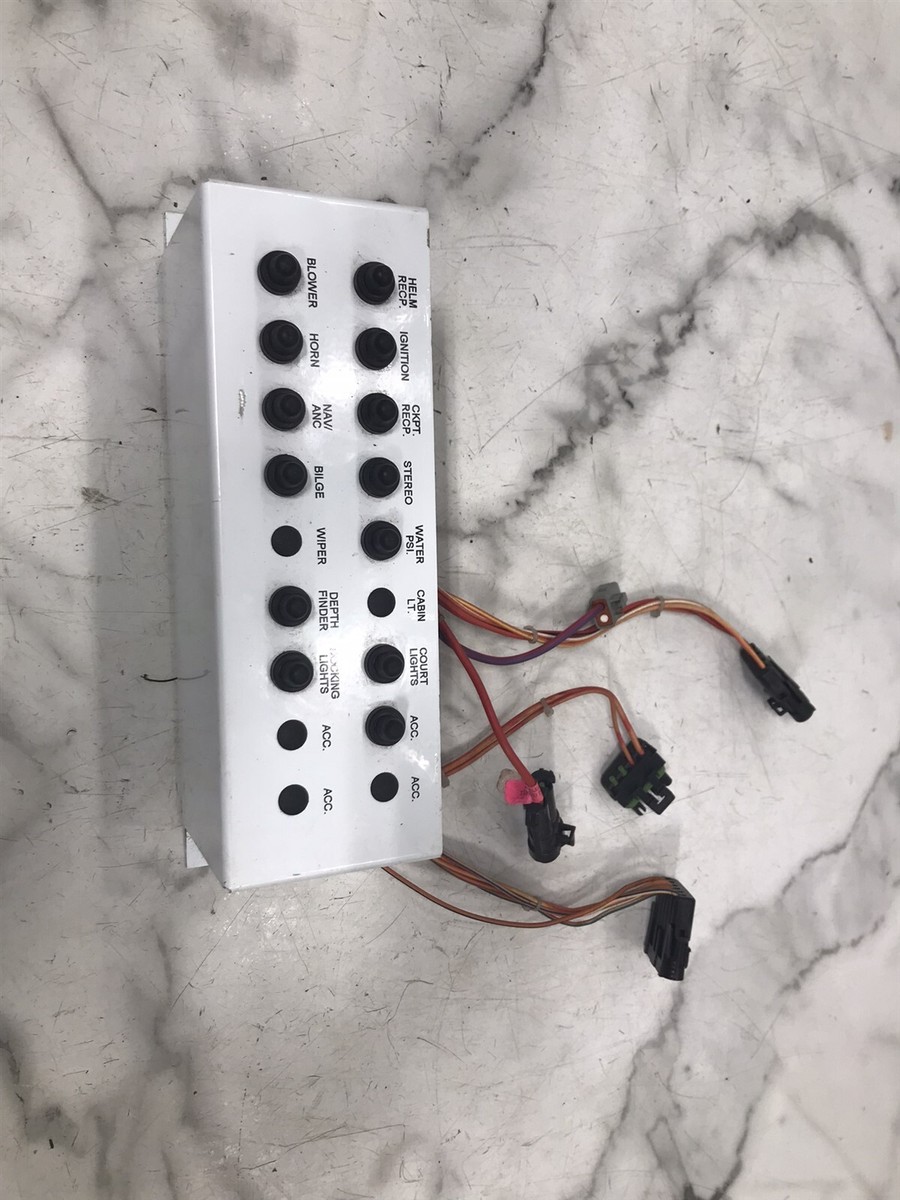 07 Chaparral SSi 190 Boat fuse box breaker panel board | eBay