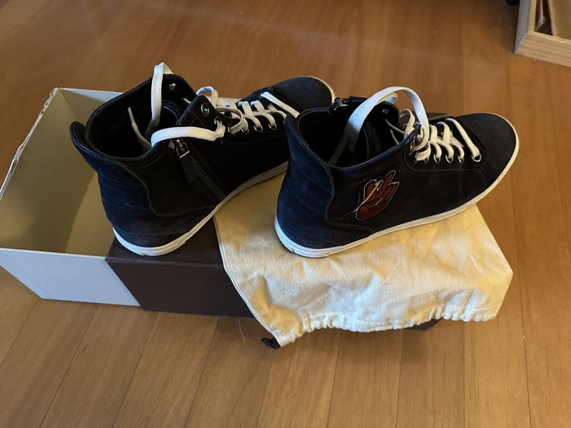 louis vuitton suede shoes men