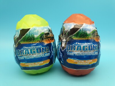 Dragons 9 Welten Crystal Ei mit Plüsch 2 Stück Drachenzähmen Neu OVP