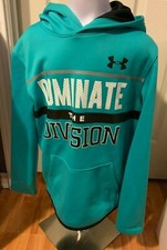 Under Armor Loose Hooded Cold Gear Sweatshirt Unisex Size Youth Large Dominate T
