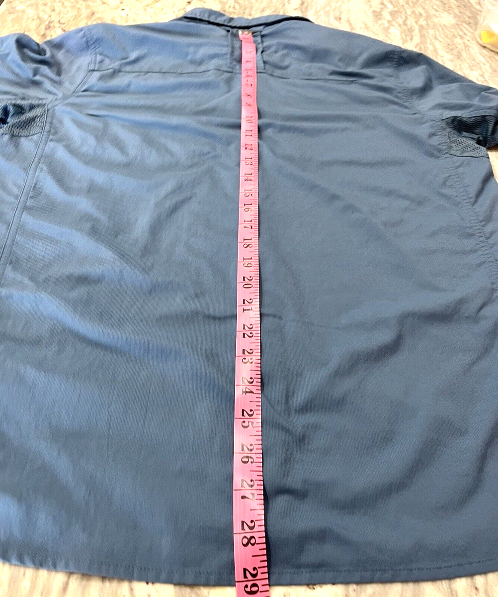 Chemise De Randonnée Homme REI, Bleu Moyen, Nylon Stretch, Manches Longues