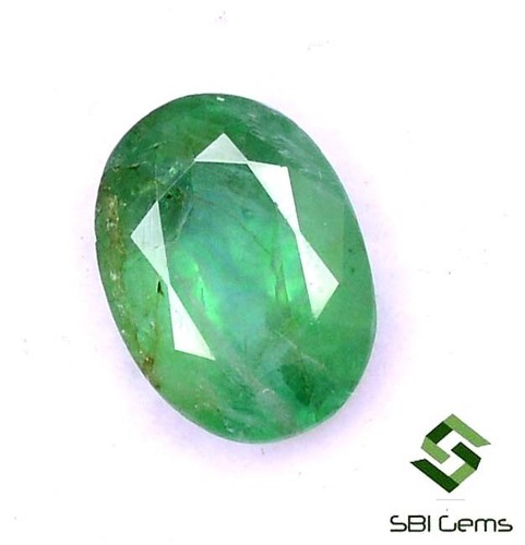 10x7.50 mm Certified Natural Emerald Oval Cut 2.24 CTS Faceted Loose Gemstone - Picture 5 of 6