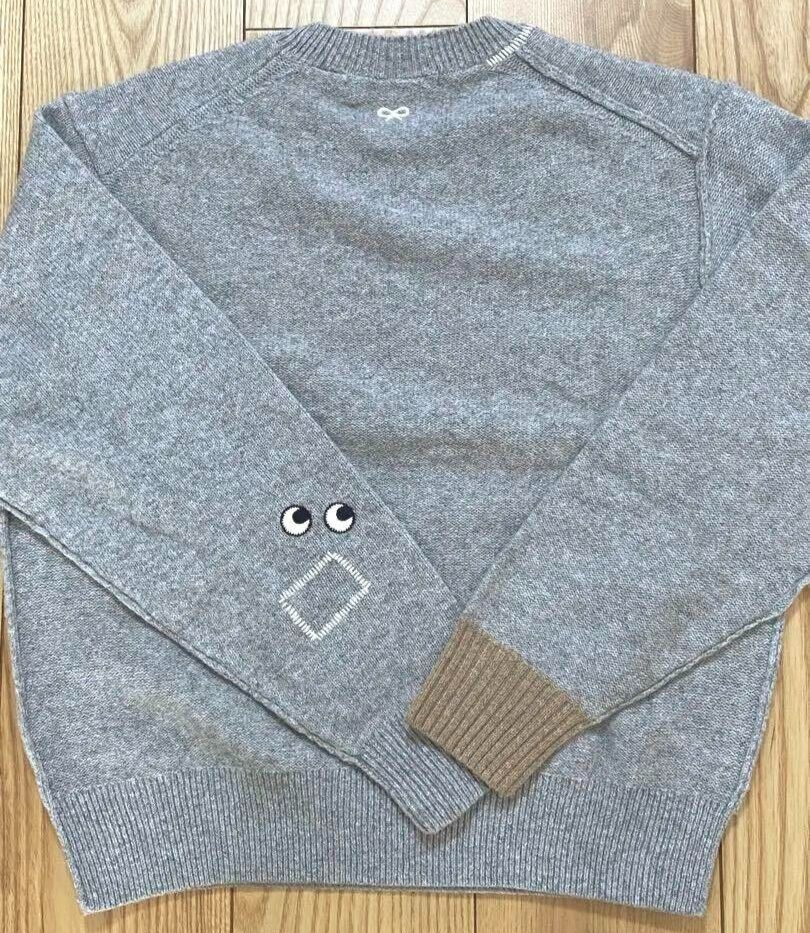 UNIQLO Anya hindmarch Premium Lambswool LongSleeve Crew Neck Sweater