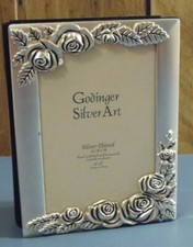 Silver Plated-Satin Rose- Godinger- Rose Frame with Picture Album- In Box