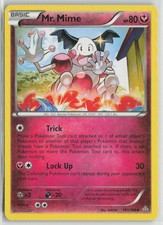 Mr. Mime 101/160 Uncommon Primal Clash Pokemon Heavily Played