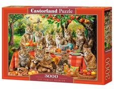 Puzzle 3000 el. Cat Family Reunion CASTORLAND  C-300730-2 CASTOR