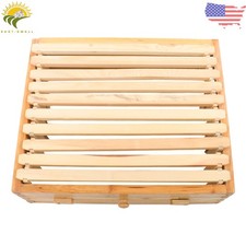 10 Frame Bee Hive Beeswax Coated Fir Wood Bee Hives Starter Kit Bee Boxes Lan