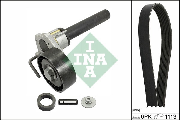1X INA 529 0514 10 Keilrippenriemensatz FüR VW Audi Skoda Seat-image