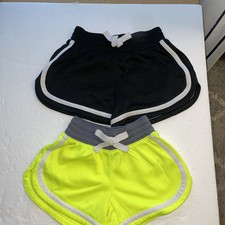 BCG Girls Training 3" Shorts Black XS 6/6x And Green XS 4/5Size