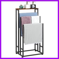 Standing Towel Rack 3 Tier Small Towel Blanket Ladder Holder Stand  For Bath...