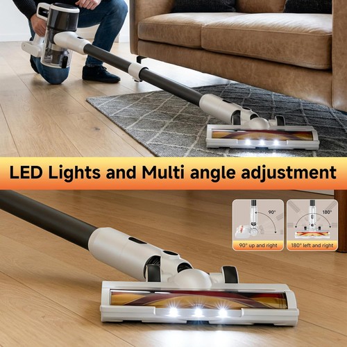 Lightweight Cordless Stick Vacuum Cleaner with Battery - 45 Min Runtime,8-in-1 H - Picture 7 of 8