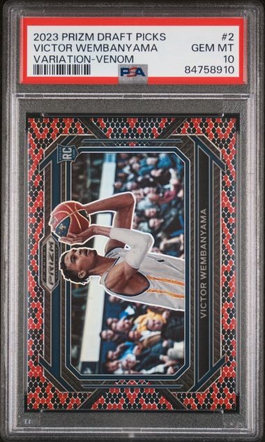 2023 Panini Prizm Draft Picks Victor Wembanyama Variation Venom Prizm #2