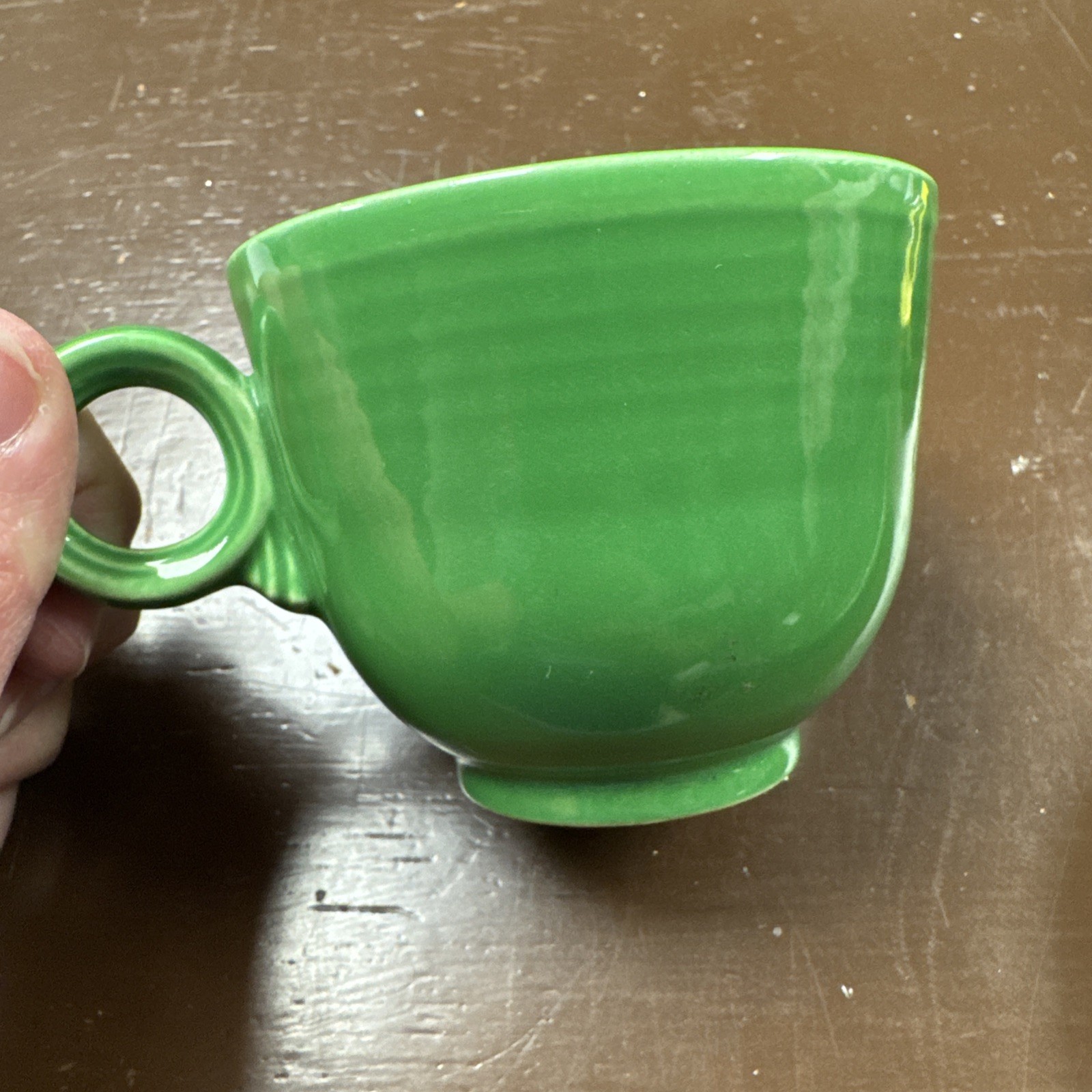 Fiesta Medium Green Cup & Saucer Fiestaware Homer Laughlin HTF c. 1959-69