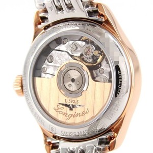 Authentic Longines Lyre L4.360.1.11.7 Roman White Dial SS Rose Gold Plated Automatic Box