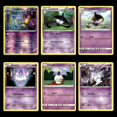 #ad Chandelure 50 XY Steam Siege Pokemon Cards Collection Set Deck Building $11.99
