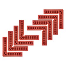 8pcs Positioning Squares Right Angle Clamp 100x100mm 90 Degree Corner Clamp, Red