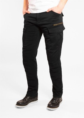 John Doe Cargo Stroker XTM Jeans Schwarz Länge: 32 Motorrad Jeans 34/32 NEU++
