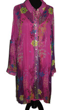 NWT Soft Surroundings Lake Gardia Shirtdress Under The Sea $130