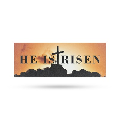 He is Risen Vinyl Decal Faith-Based Design Inspirational Message Durable