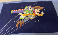 Toy Story Pottery Barn Kids PILLOW COVER Woody Buzz Embroidered Pixar Navy 12x21