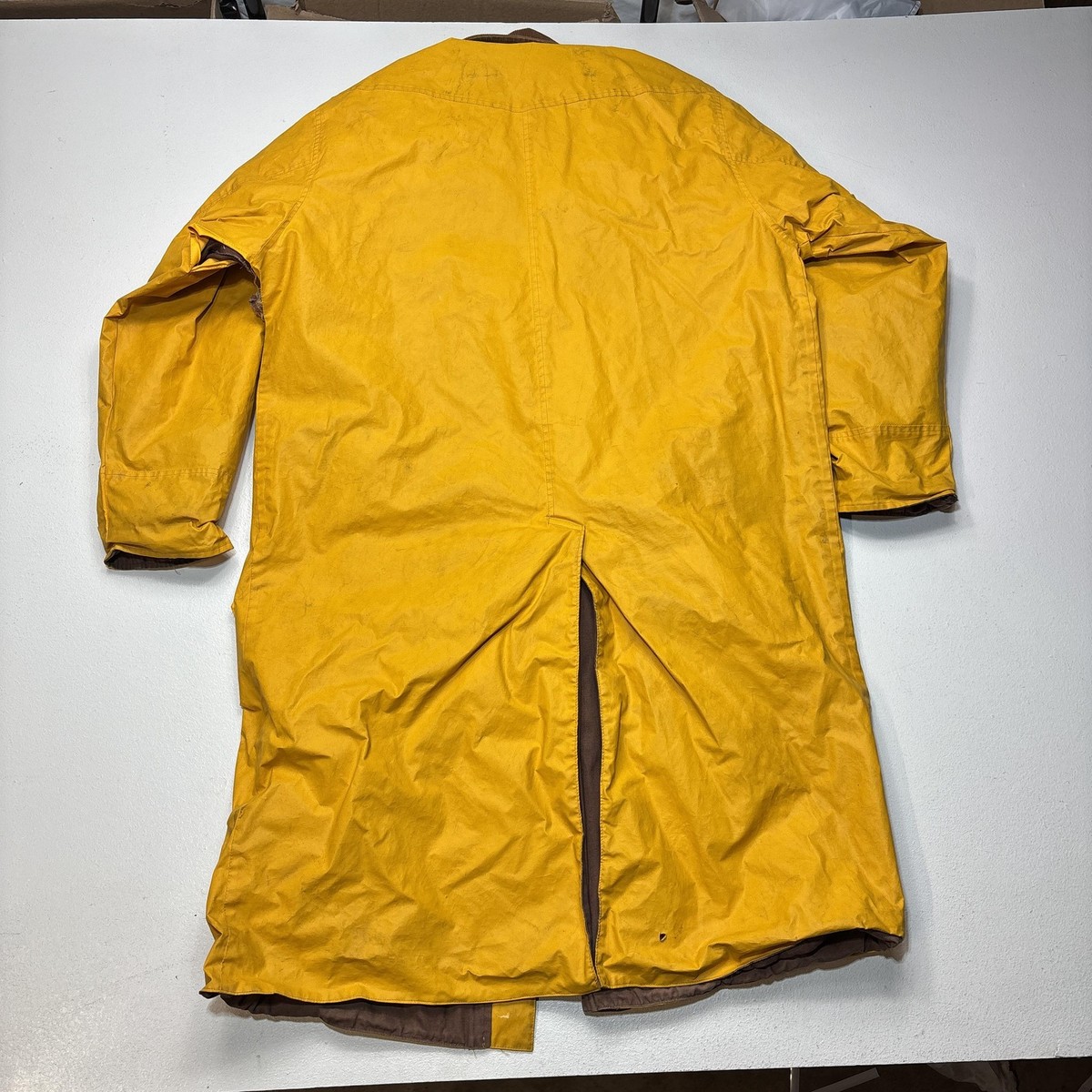 ＲaＲa専用 Vintage Marlboro Coat Mens Medium Yellow Brown Reversible PVC Rain