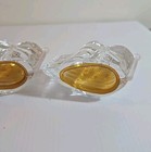 Lenox Crystal American Flag Shaped  Blue Crystals Salt Pepper Shakers — photo 7
