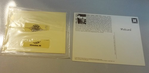 Tarjeta de Felicitación Amelia Earhart American Aviatrix Y Postal Autogiro De Colección Nuevo de Lote Antiguo - Imagen 2 de 4