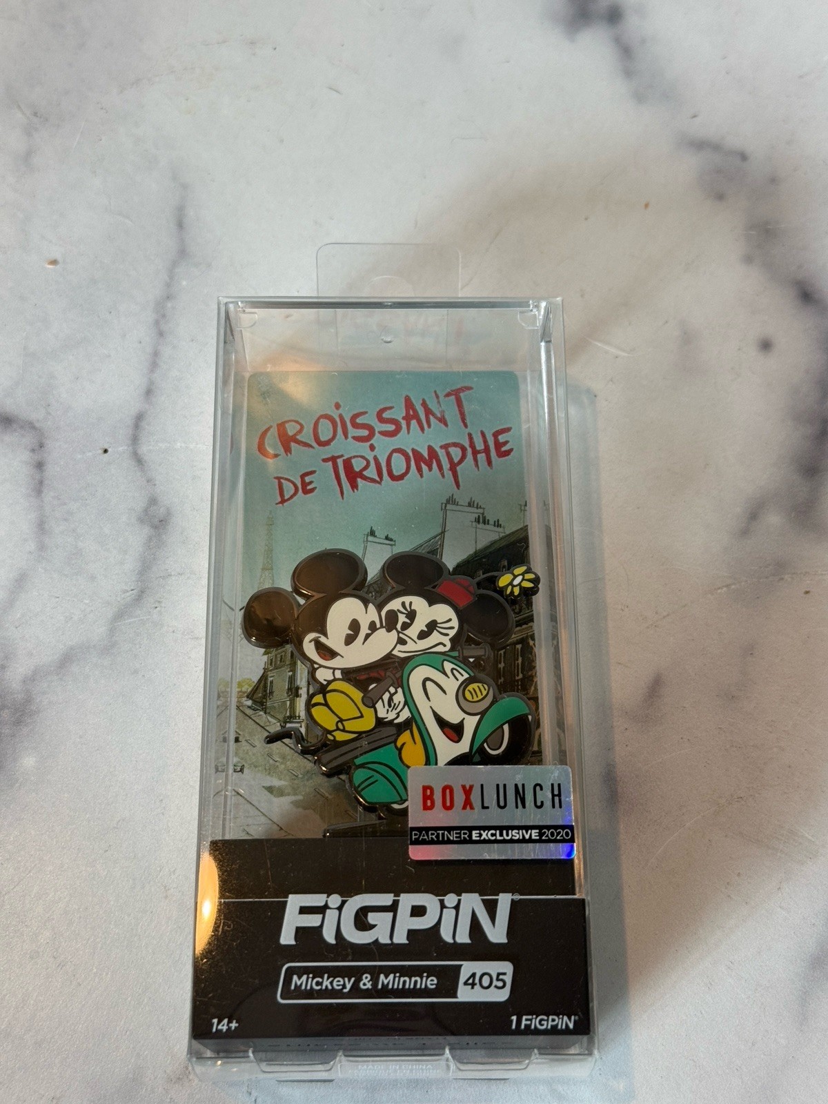 Figpin Disney 405 Mickey & Minnie on Vespa Pin Box Lunch Exclusive Unlocked