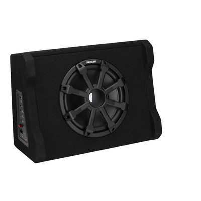 Kicker 51PDFT10 10'' Powered Downfiring Subwoofer Enclosure with Built-in