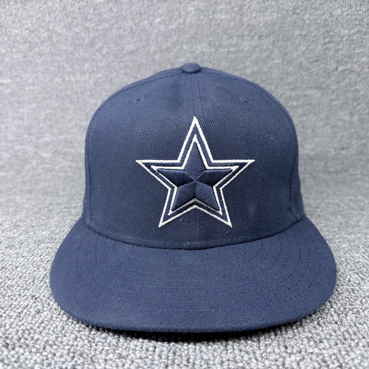 New Era 59FIFTY Dallas Cowboys Navy Blue Fitted Hat Size 6 7/8 NFL Star Logo