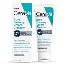 CeraVe Acne Cleanser 3 Pack   4 Benzoyl Peroxide with Niacinamide  Ceramides
