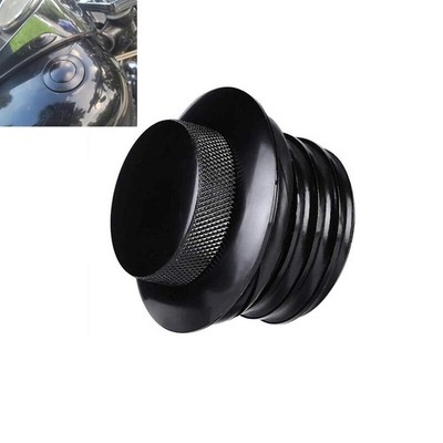 Black Flush Mount Pop Up Vented Fuel Tank Gas Cap For 1982-2018 Harley Davidson